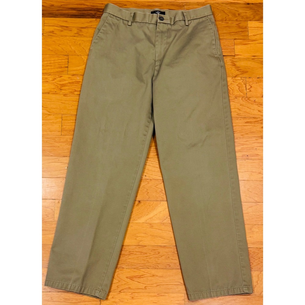 Dockers Signature Khaki Pants Classic Fit D3 Olive Tan Mens 32x32